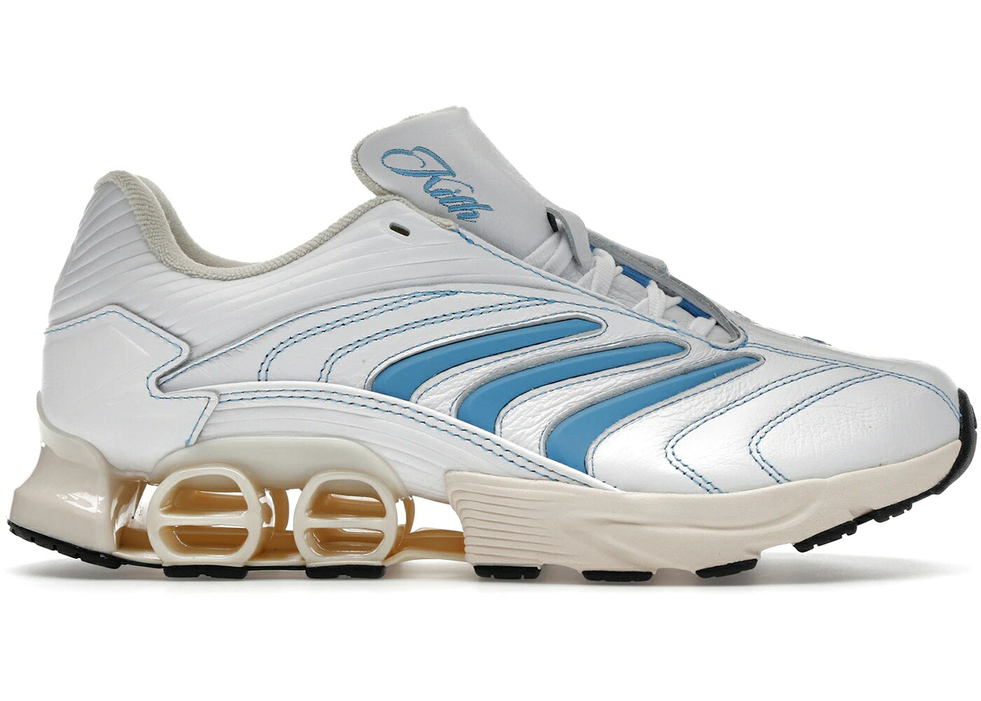 アディダス プレデター 白色 ホワイト 青色 ブルー スニーカー メンズ ADIDAS PREDATOR MEGARIDE KITH WHITE BLUE / WHITE BLUE｜スニケス