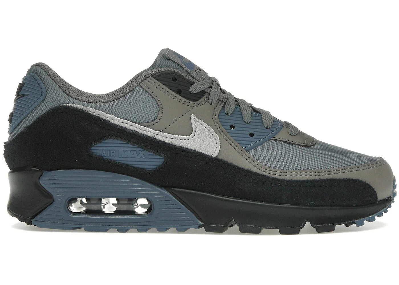 ナイキ マックス 灰色 グレー 青色 ブルー エアマックス スニーカー メンズ NIKE AIR MAX 90 SMOKE GREY DIFFUSED BLUE / SMOKE GREY DIFFUSED BLUE CAVE|スニケス