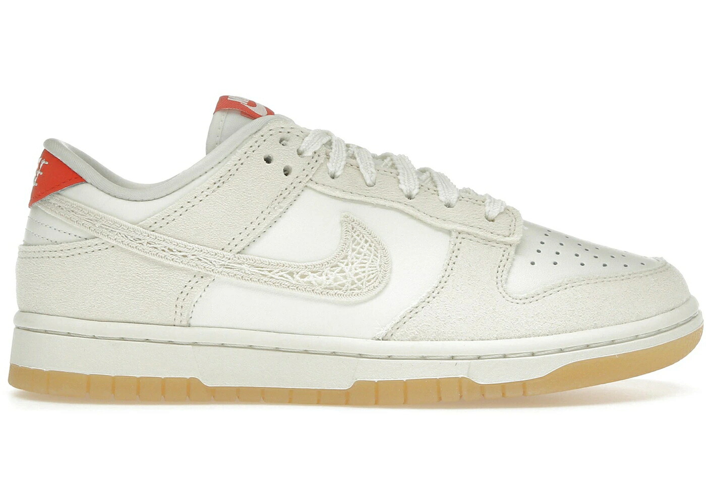 ナイキ ダンク 赤 赤いこと 象牙色 ダンクロー WOMEN\u0027S スニーカー レディース NIKE DUNK LOW FRIENDSHIP KNOT (WOMEN\u0027S) / SAIL PICANTE RED FLAX PALE IVORY 靴-レディース靴