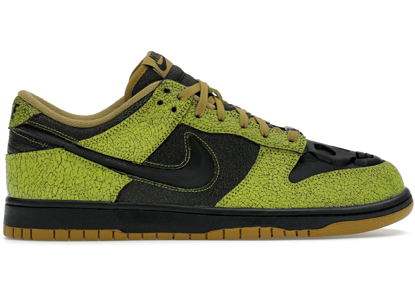 ナイキ ダンク 黒いこと 黒いこと 緑 緑であること カリー ダンクロー スニーカー メンズ NIKE DUNK LOW RETRO QS HALLOWEEN SKULL / BRIGHT CACTUS BLACK GREEN CURRY