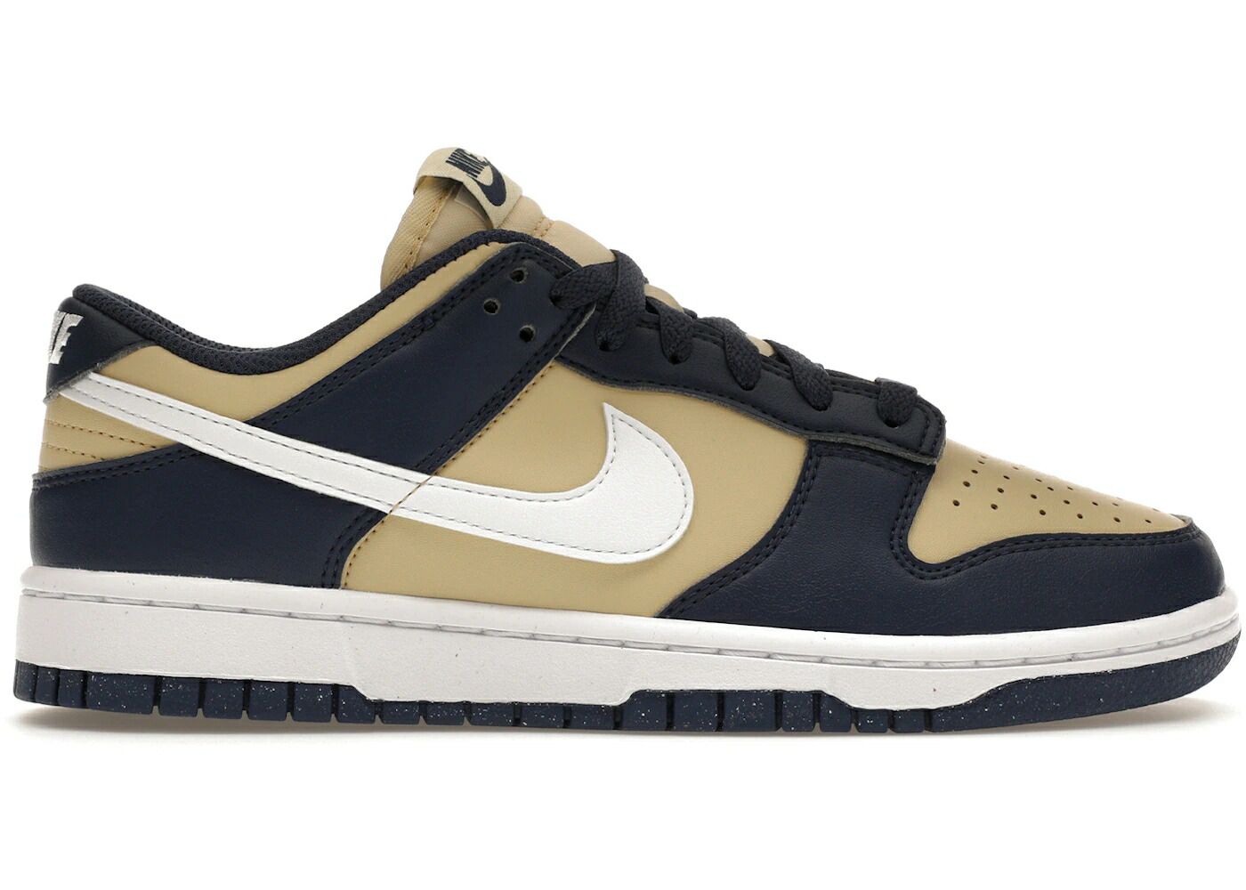 ナイキ ダンク 紺色 ネイビー ゴールド 白色 ホワイト チーム ダンクロー WOMEN'S スニーカー レディース NIKE DUNK LOW NEXT NATURE MIDNIGHT NAVY GOLD (WOMEN'S) / MIDNIGHT NAVY WHITE TEAM GOLD
