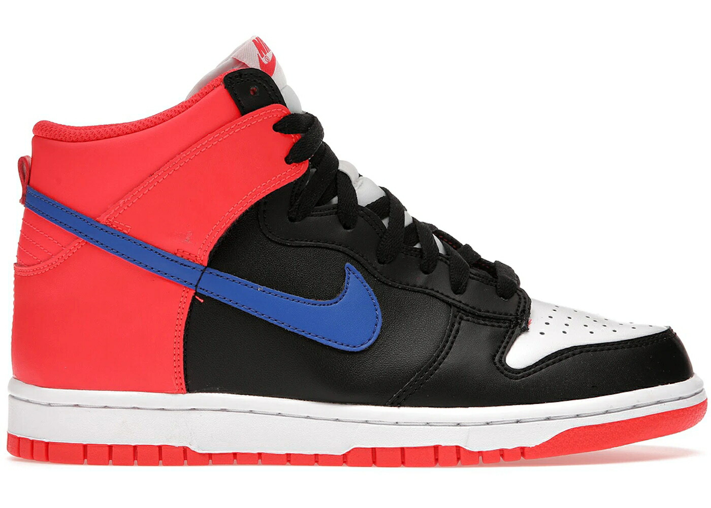 ナイキ ダンク ハイ ニックス 黒色 ブラック ゲーム クリムゾン ダンクハイ ゲームロイヤル 青 ブルー ジュニア キッズ NIKE DUNK HIGH KNICKS (GS) / BLACK GAME ROYAL BRIGHT CRIMSON ベビー マタニティ｜スニケス