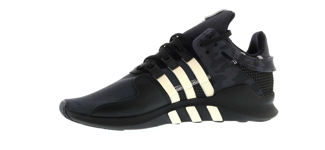 adidas eqt support sneakers black and cream