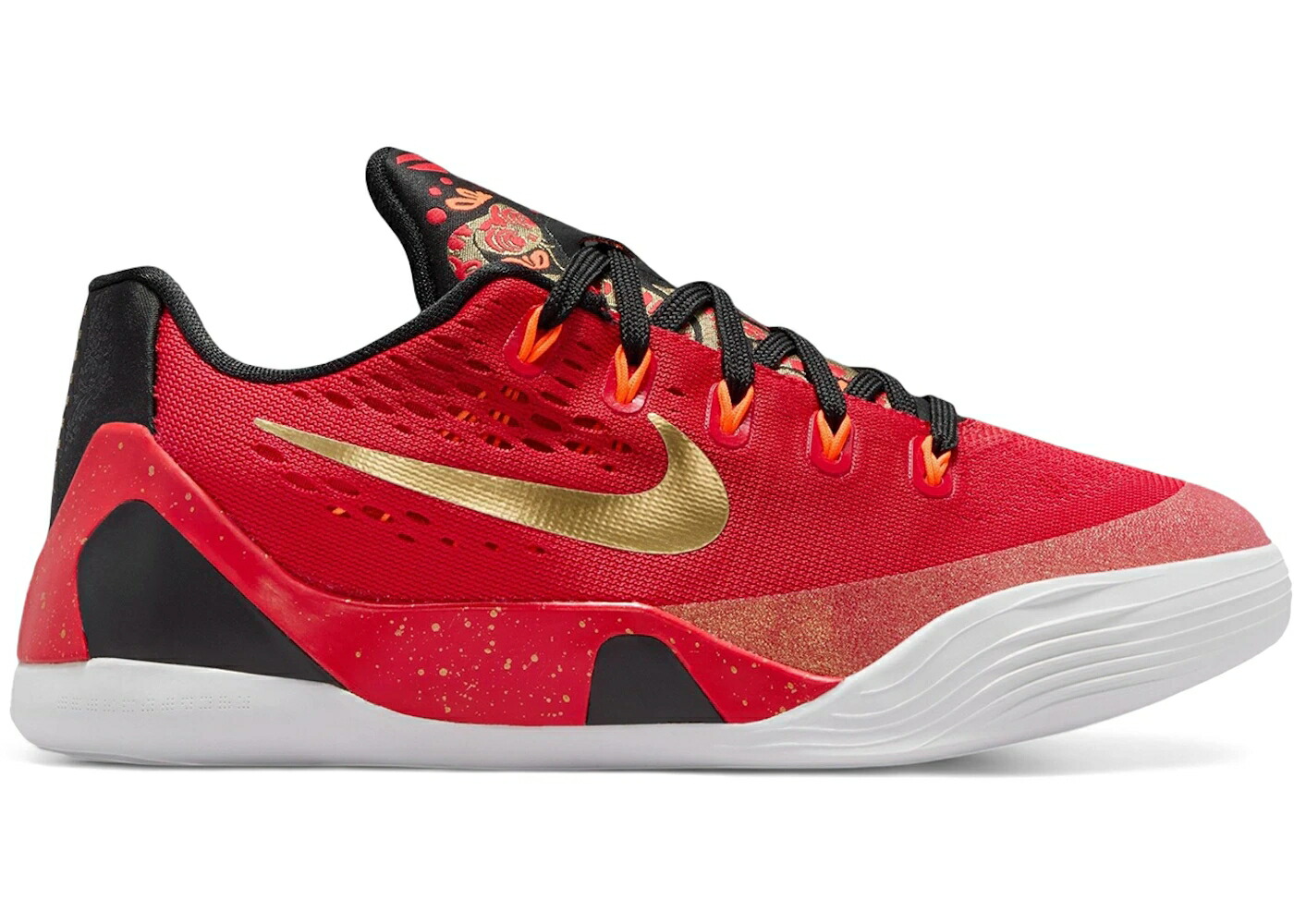 ナイキ コービー 赤 レッド ゴールド ジュニア キッズ NIKE KOBE 9 EM LOW CHINA (GS) / UNIVERSITY RED METALLIC GOLD ベビー マタニティ スニーカー