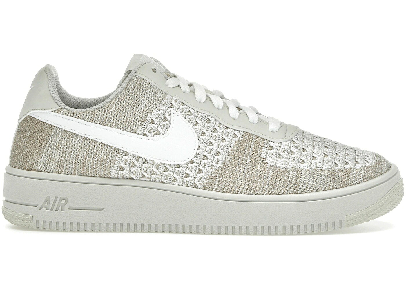 ナイキ 飛球編み物 カーキ 空軍 2.0 スニーカー メンズ NIKE AIR FORCE 1 FLYKNIT LIGHT BONE / LIGHT BONE KHAKI DESERT KHAKI