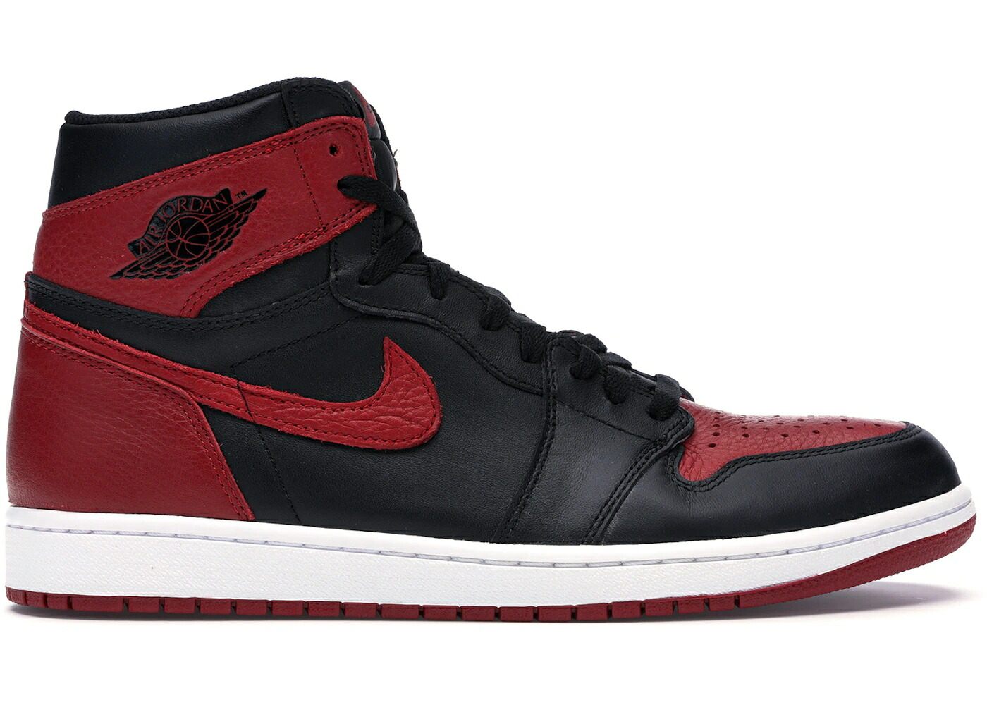 ナイキ ジョーダン ご機嫌 黒いこと 黒いこと 赤 赤いこと 白いこと 白いこと スニーカー メンズ JORDAN 1 RETRO HIGH BRED BANNED (2016) / BLACK VARSITY RED WHITE