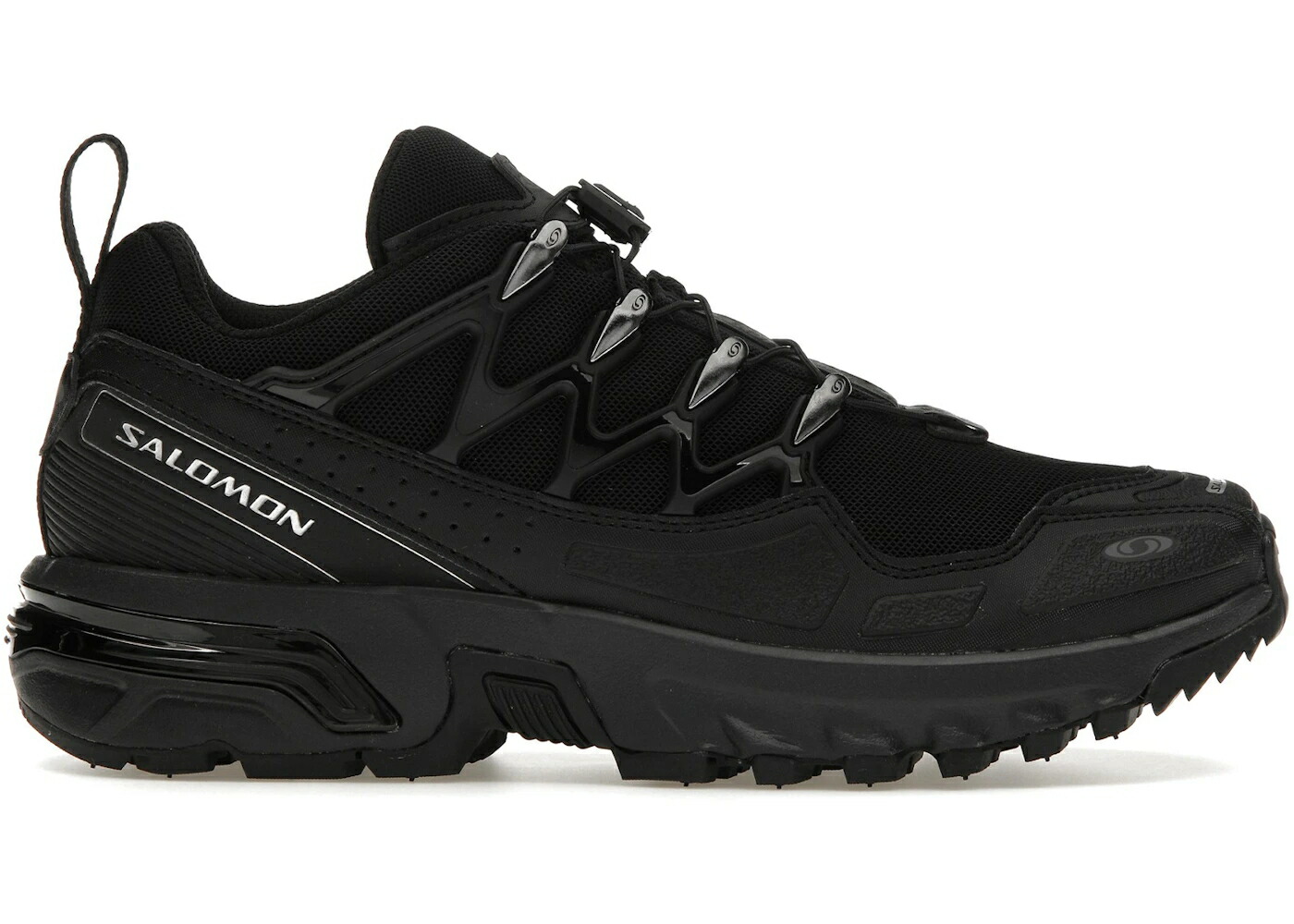 サロモン 黒色 ブラック 銀色 シルバー ACS+ スニーカー メンズ SALOMON BLACK SILVER / BLACK BLACK SILVER