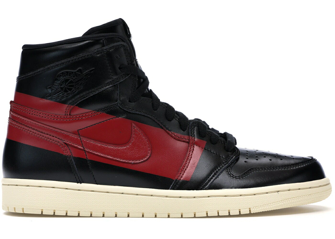 ナイキ ジョーダン 御機嫌 黒いこと 黒いこと 赤 赤いこと スニーカー メンズ JORDAN 1 RETRO HIGH OG DEFIANT COUTURE / BLACK GYM RED MUSLIN