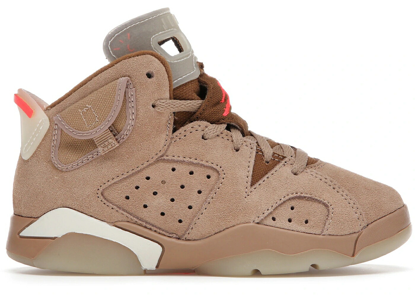 ナイキ ジョーダン カーキ トラヴィススコット ジュニア キッズ JORDAN 6 RETRO TRAVIS SCOTT BRITISH KHAKI (PS) / BRITISH KHAKI SAIL BRIGHT ベビー マタニティ スニーカー