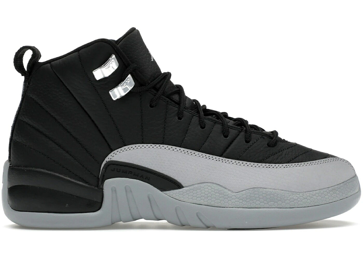 ナイキ ジョーダン 黒色 ブラック 灰色 グレー 白色 ホワイト ジュニア キッズ JORDAN 12 RETRO BARONS (GS) / BLACK WOLF GREY WHITE ベビー マタニティ スニーカー|スニケス