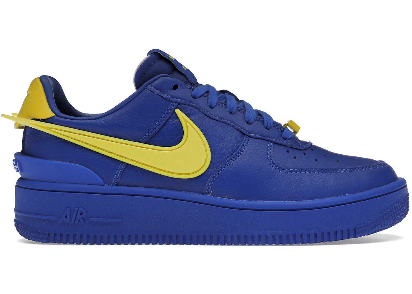 ナイキ ゲーム エアフォース ゲームロイヤル 青 ブルー スニーカー メンズ 【 NIKE AIR FORCE 1 LOW SP AMBUSH GAME ROYAL / GAME ROYAL VARSITY MAIZE 】画像
