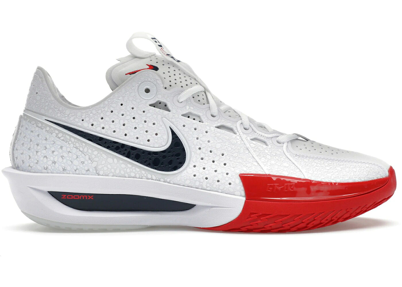 ナイキ 望遠レンズ 白いこと 白いこと 赤 赤いこと スニーカー メンズ NIKE AIR ZOOM GT CUT 3 USA / WHITE OBSIDIAN SPORT RED