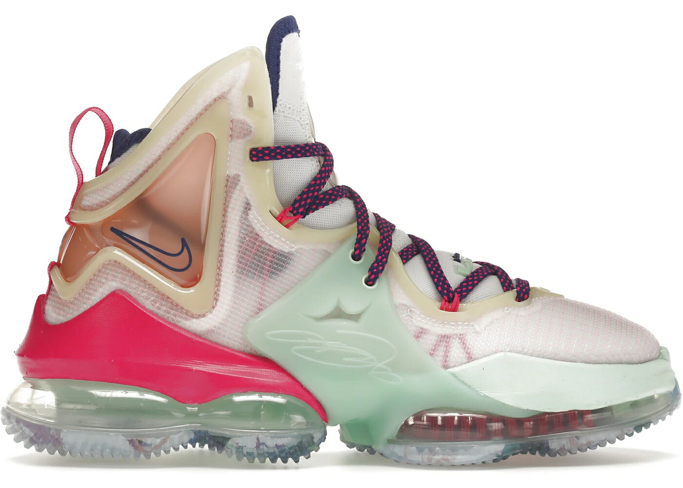 ナイキ レブロン 白色 ホワイト 紫 パープル VALENTINE スニーカー メンズ NIKE LEBRON 19 DAY LOVE LETTER / WHITE PINKMINT PURPLE