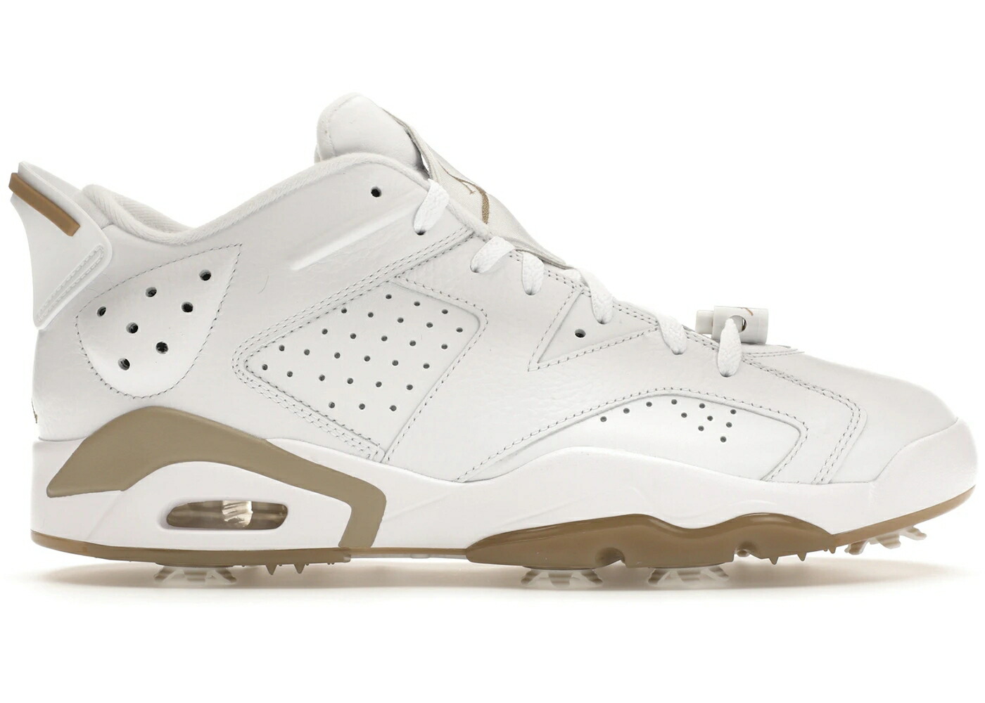 ナイキ ジョーダン ゴルフ 白色 ホワイト カーキ スニーカー メンズ JORDAN 6 RETRO LOW GOLF WHITE KHAKI / WHITE KHAKI