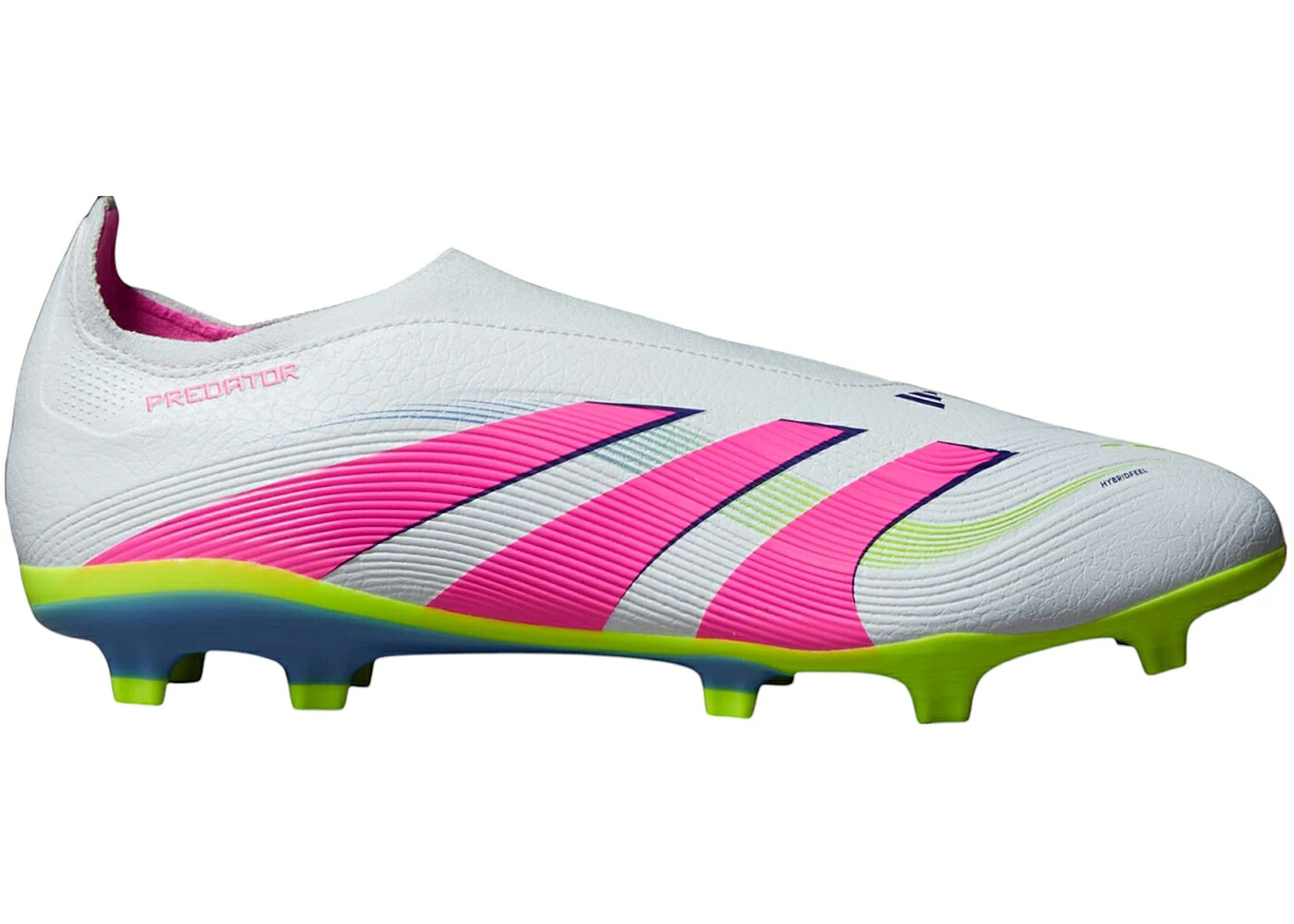 アディダス プレデター 白色 ホワイト ピンク スニーカー メンズ ADIDAS PREDATOR LEAGUE LACELESS FG/MG CLOUD WHITE LUCID PINK LEMON / CLOUD WHITE LUCID PINK LUCID|スニケス