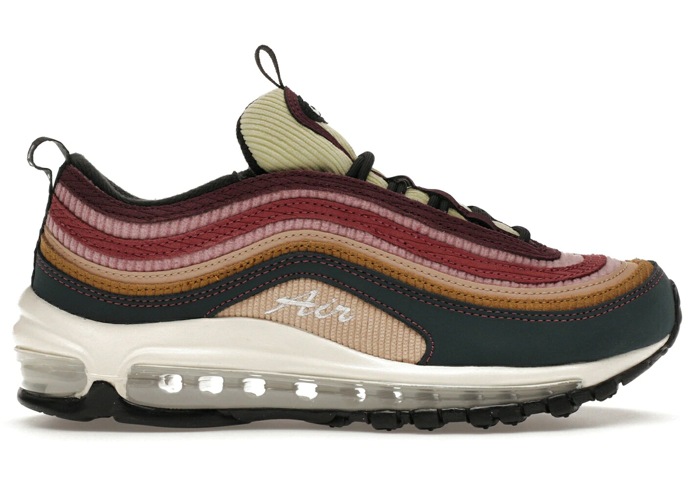ナイキ マックス ディープ 白いこと 白いこと エア湖マックス WOMEN\u0027S スニーカー レディース NIKE AIR MAX 97 MULTI-CORDUROY (WOMEN\u0027S) / DEEP JUNGLE WHITE BRONZINE