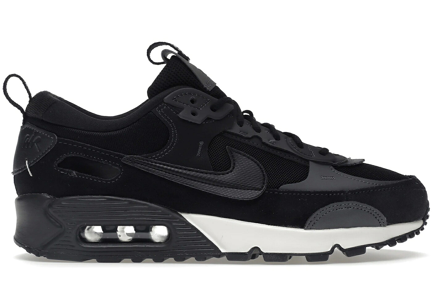 ナイキ マックス 黒いこと 黒いこと 薄墨色 薄墨色 エア湖マックス WOMEN\u0027S スニーカー レディース NIKE AIR MAX 90 FUTURA BLACK (WOMEN\u0027S) / BLACK IRON FREY OIL GREY BLACK スニーカー-レディース靴-靴