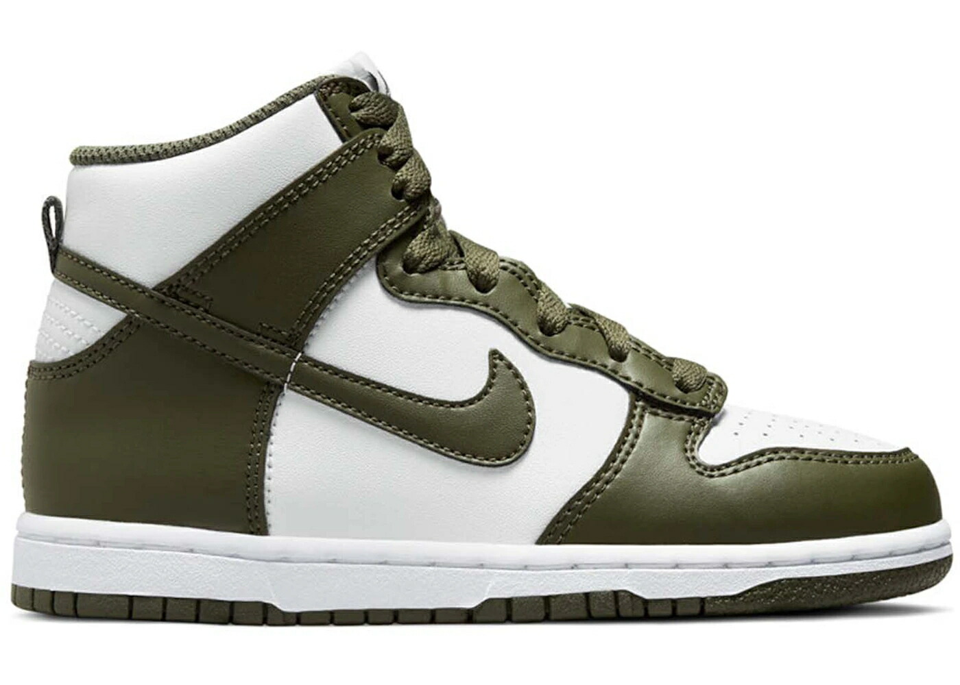 ナイキ ダンク ハイ カーゴ カーキ 白色 ホワイト ダンクハイ ジュニア キッズ NIKE DUNK HIGH RETRO CARGO KHAKI (PS) / WHITE CARGO KHAKI ベビー マタニティ スニーカー