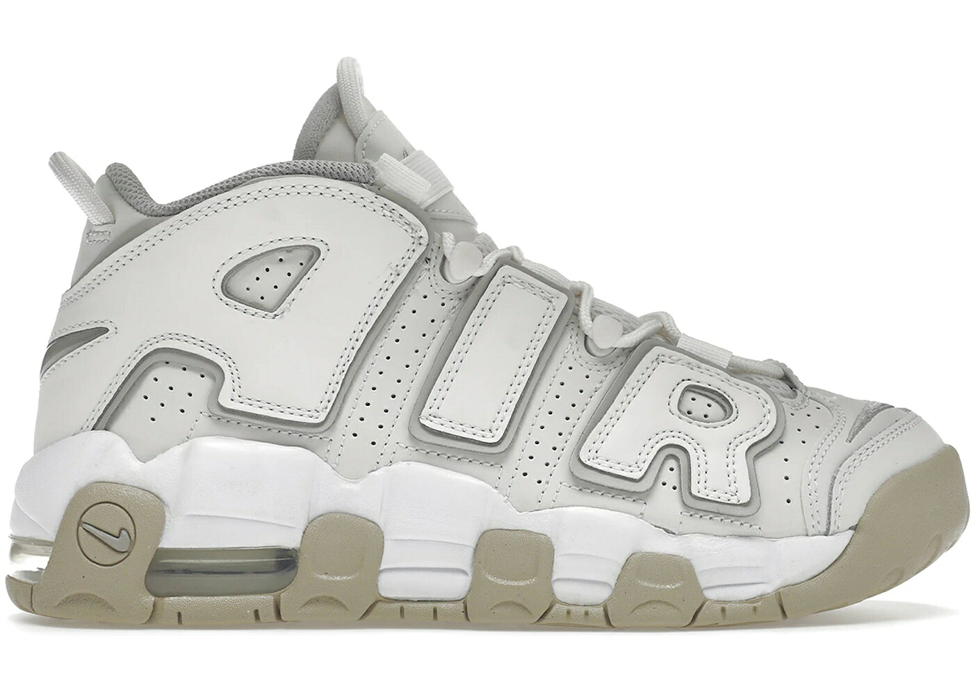 ナイキ アップテンポ 白色 ホワイト エアモアアップテンポ モアテン ジュニア キッズ NIKE AIR MORE UPTEMPO PHANTOM (GS) / PHANTOM WHITE SANDDRIFT LIGHT ベビー マタニティ スニーカー