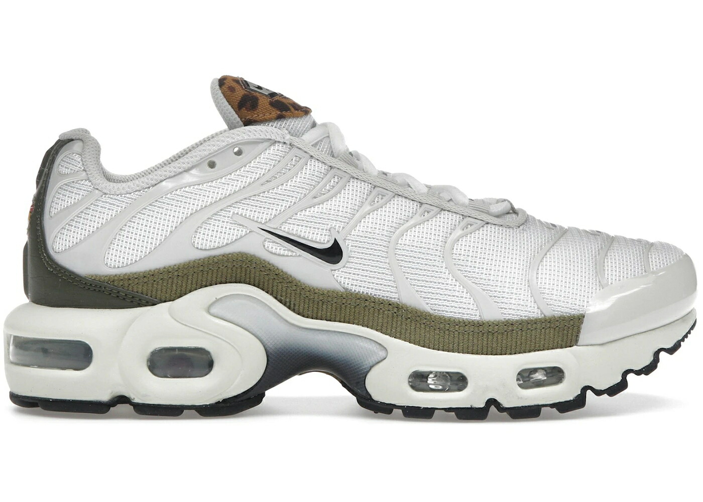 ナイキ マックス 白色 ホワイト ヒョウ柄 レオパード カーキ エアマックスプラス ジュニア キッズ NIKE AIR MAX PLUS WHITE LEOPARD (GS) / WHITE LEOPARD KHAKI ベビー マタニティ スニーカー
