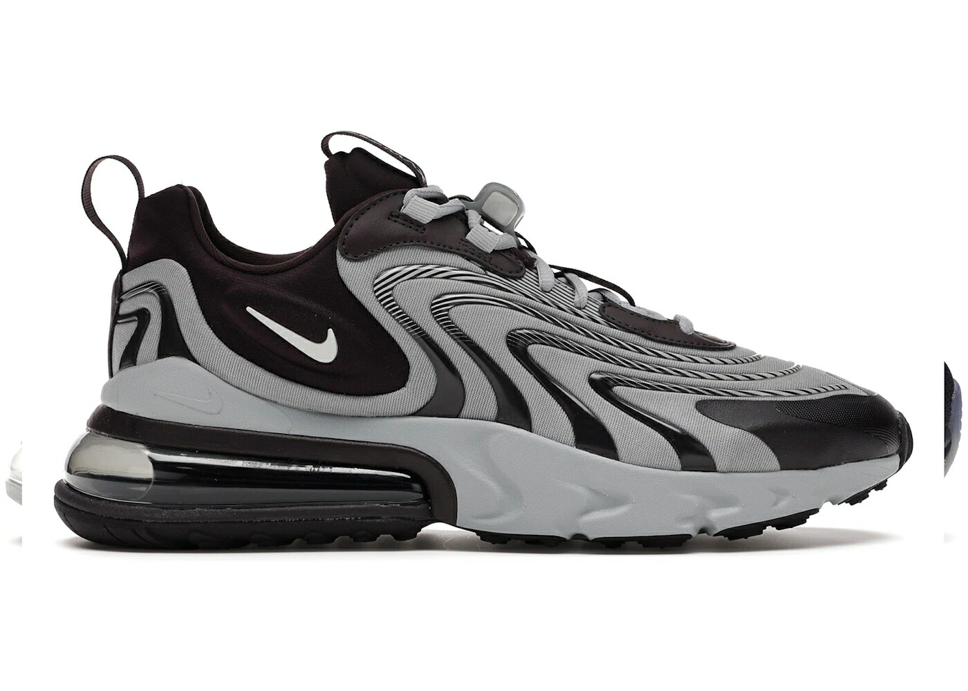 ナイキ マックス リアクト ワイン色 バーガンディー 灰色 グレー エアマックス WOMEN スニーカー レディース NIKE AIR MAX 270 REACT ENG BURGUNDY ASH (WOMEN) / BURGUNDY ASH LIGHT SMOKE GREY