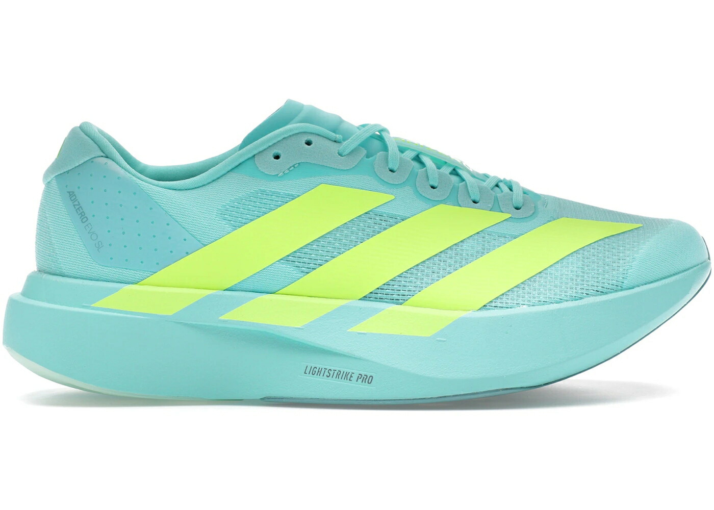 アディダス アディゼロ アクア スニーカー メンズ ADIDAS ADIZERO EVO SL FLASH AQUA LUCID LEMON / FLASH AQUA LUCID LEMON MINT TON