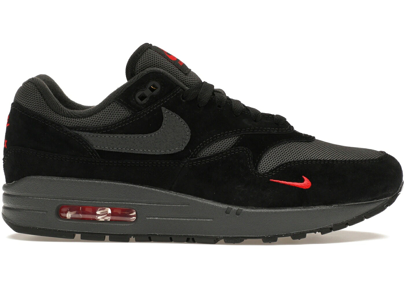 ナイキ マックス 黒いこと 黒いこと 赤 赤いこと エア湖マックス スニーカー メンズ NIKE AIR MAX 1 BRED / BLACK ANTHRACITE UNIVERSITY RED