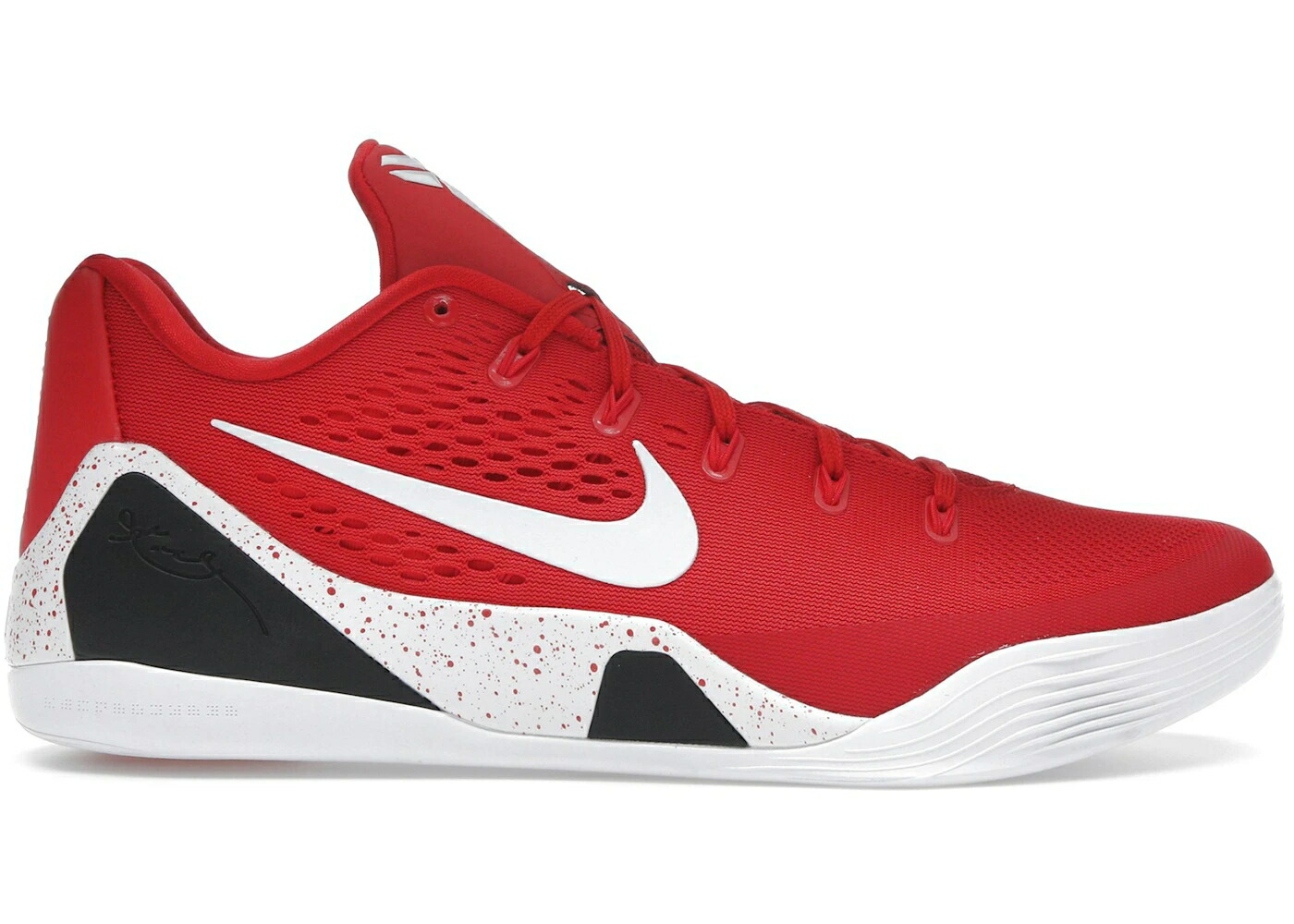 ナイキ コービー 労働者階級トロ 赤 赤いこと 白いこと 白いこと スニーカー メンズ NIKE KOBE 9 EM LOW PROTRO 結核症 UNIVERSITY RED / UNIVERSITY RED WHITE スニーカー-靴