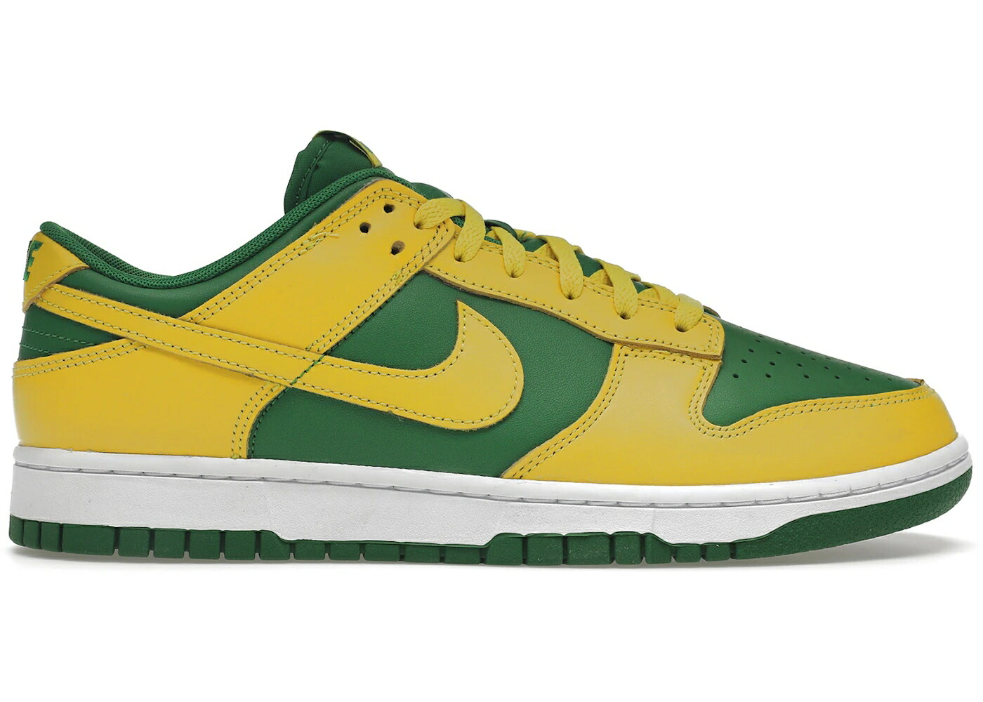 ナイキ ダンク リベンジ 緑 グリーン 黄色 イエロー ストライク 白色 ホワイト ダンクロー スニーカー メンズ NIKE DUNK LOW RETRO REVERSE BRAZIL / APPLE GREEN YELLOW STRIKE WHITE
