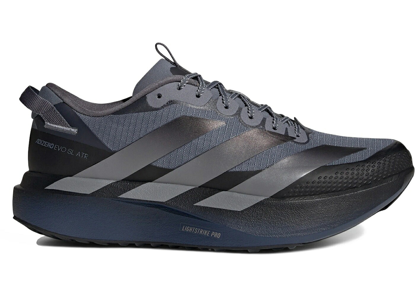 アディダス アディゼロ 灰色 グレー 黒色 ブラック コア スニーカー メンズ ADIDAS ADIZERO EVO SL ATR ONIX GREY BLACK / ONIX GREY THREE CORE BLACK
