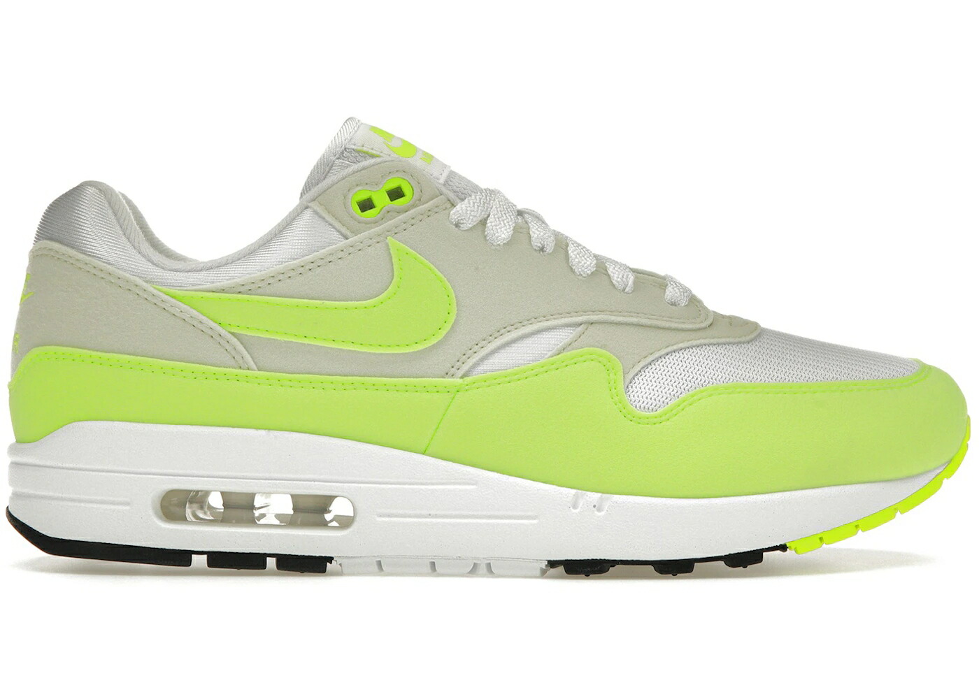 ナイキ マックス スエード スウェード 白色 ホワイト 黒色 ブラック エアマックス 87 WOMEN スニーカー レディース NIKE AIR MAX 1 VOLT SUEDE (WOMEN) / WHITE SEA GLASS BLACK VOLT