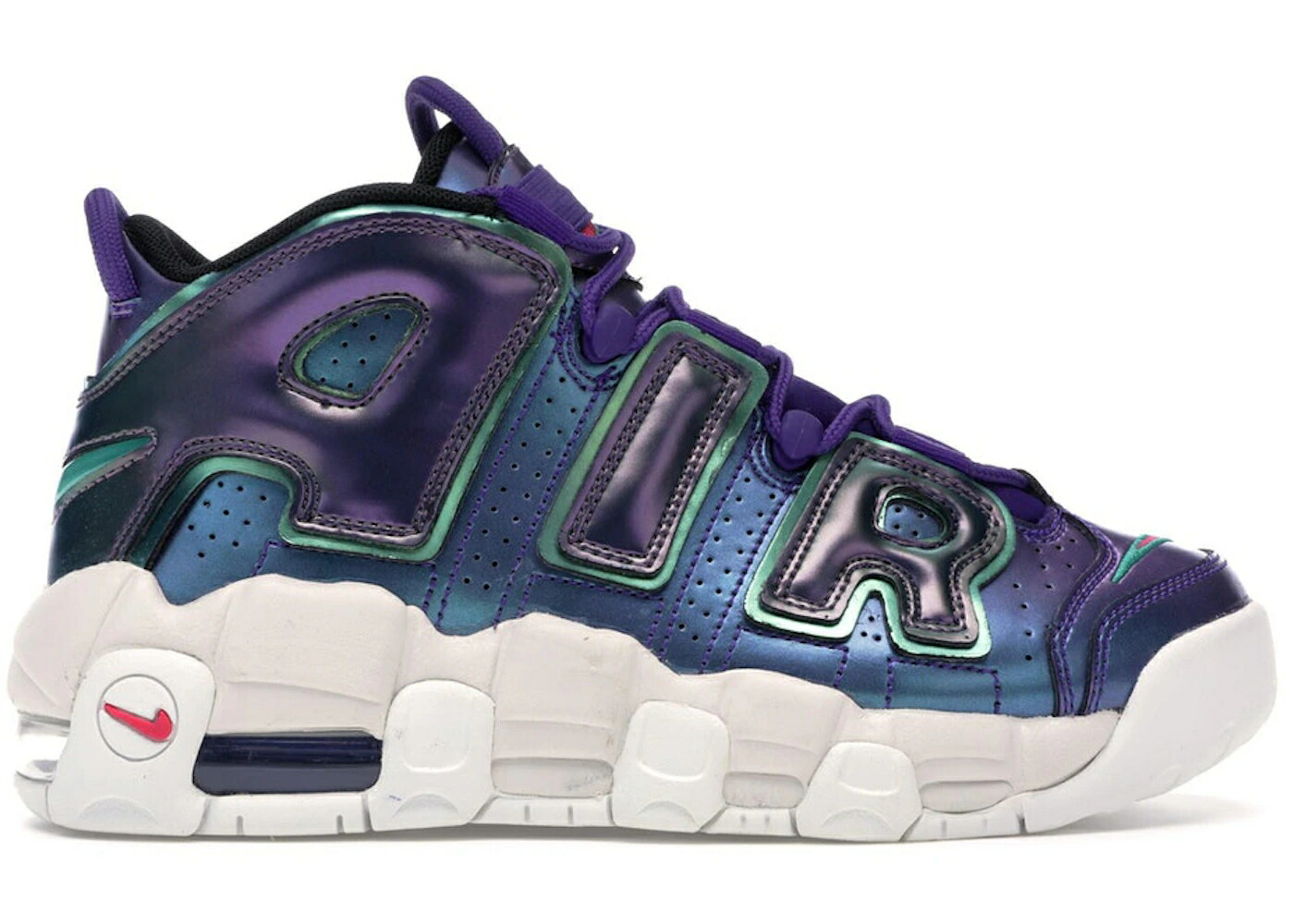 ナイキ アップテンポ 紫 パープル コート ラッシュ ピンク エアモアアップテンポ モアテン ジュニア キッズ NIKE AIR MORE UPTEMPO IRIDESCENT PURPLE (GS) / COURT PURPLE RUSH PINK NEPTUNE ベビー マタニテ