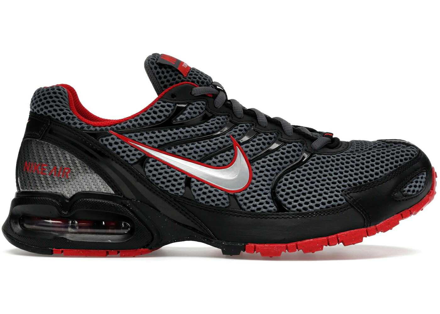 ナイキ マックス トーチ 灰色 グレー 銀色 シルバー 赤 レッド エアマックス スニーカー メンズ NIKE AIR MAX TORCH 4 DARK GREY METALLIC SILVER RED / DARK GREY METALLIC SILVER