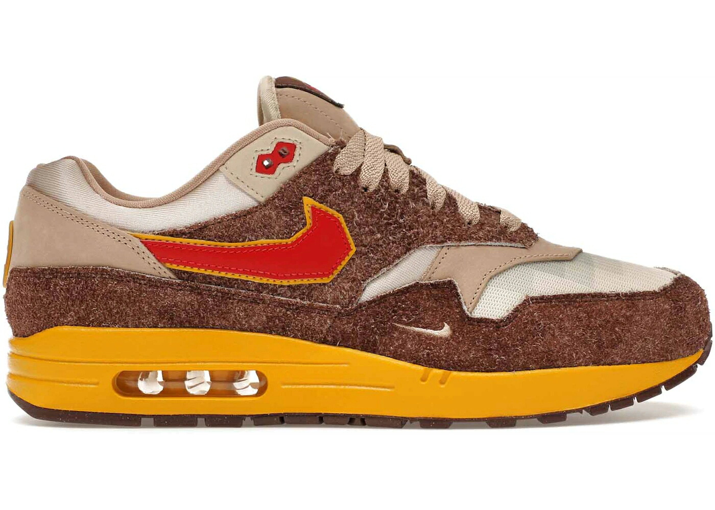 ナイキ マックス 砂色 真砂 エア湖マックス .SWOOSH スニーカー メンズ NIKE AIR MAX 1 LOW POLY BIG HEAD ORIGINS / LIGHT CHOCOLATE HEMP SAND DRIFT 靴-スニーカー