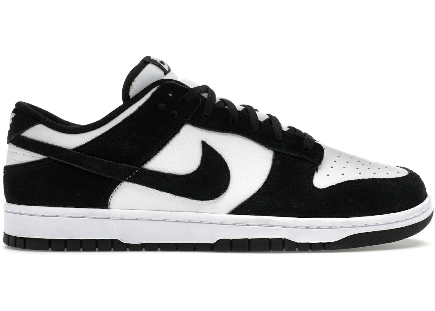 ナイキ ダンク スエード スウェード 白色 ホワイト 黒色 ブラック ダンクロー スニーカー メンズ NIKE DUNK LOW RETRO SE SUEDE PANDA / WHITE BLACK WHITE