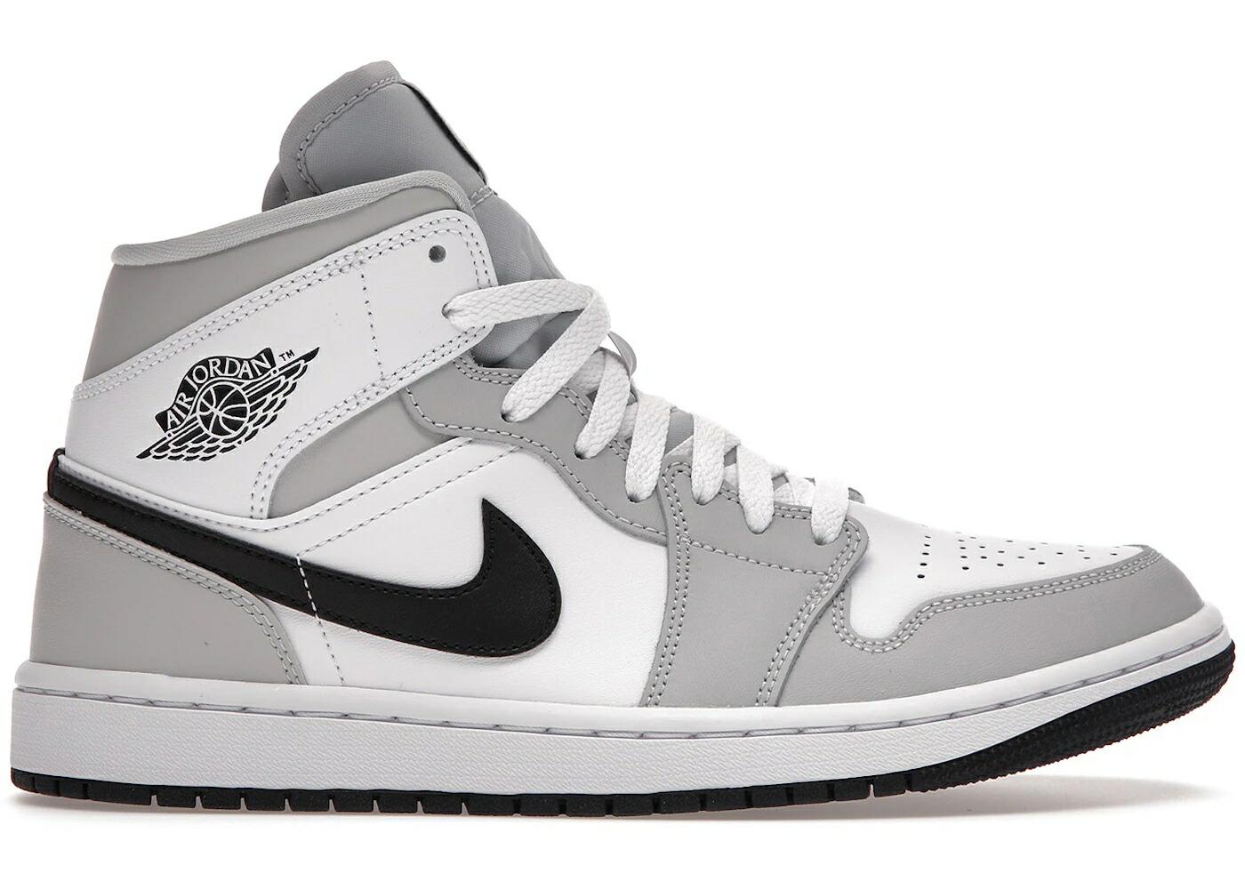 ナイキ ジョーダン ミッド 薄墨色 薄墨色 白いこと 白いこと WOMEN\u0027S スニーカー レディース JORDAN 1 MID LIGHT SMOKE GREY (WOMEN\u0027S) / WHITE LIGHT SMOKE GREY 靴-スニーカー-レディース靴
