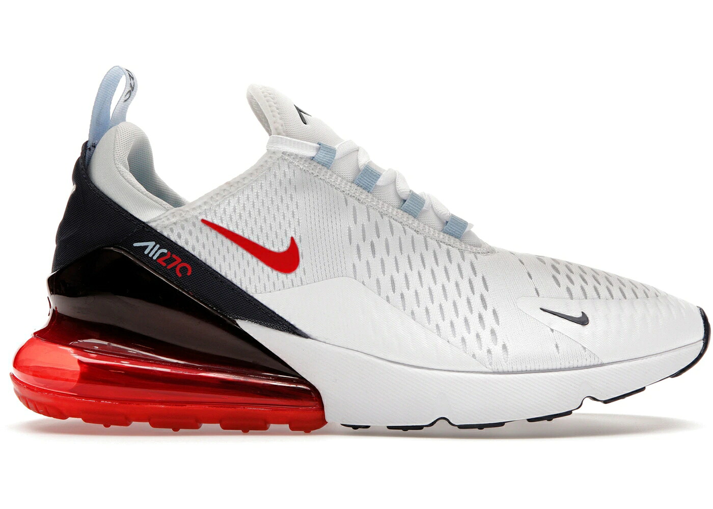 ナイキ マックス 白色 ホワイト 赤 レッド 紺色 ネイビー エアマックス スニーカー メンズ NIKE AIR MAX 270 USA / WHITE RED NAVY｜スニケス
