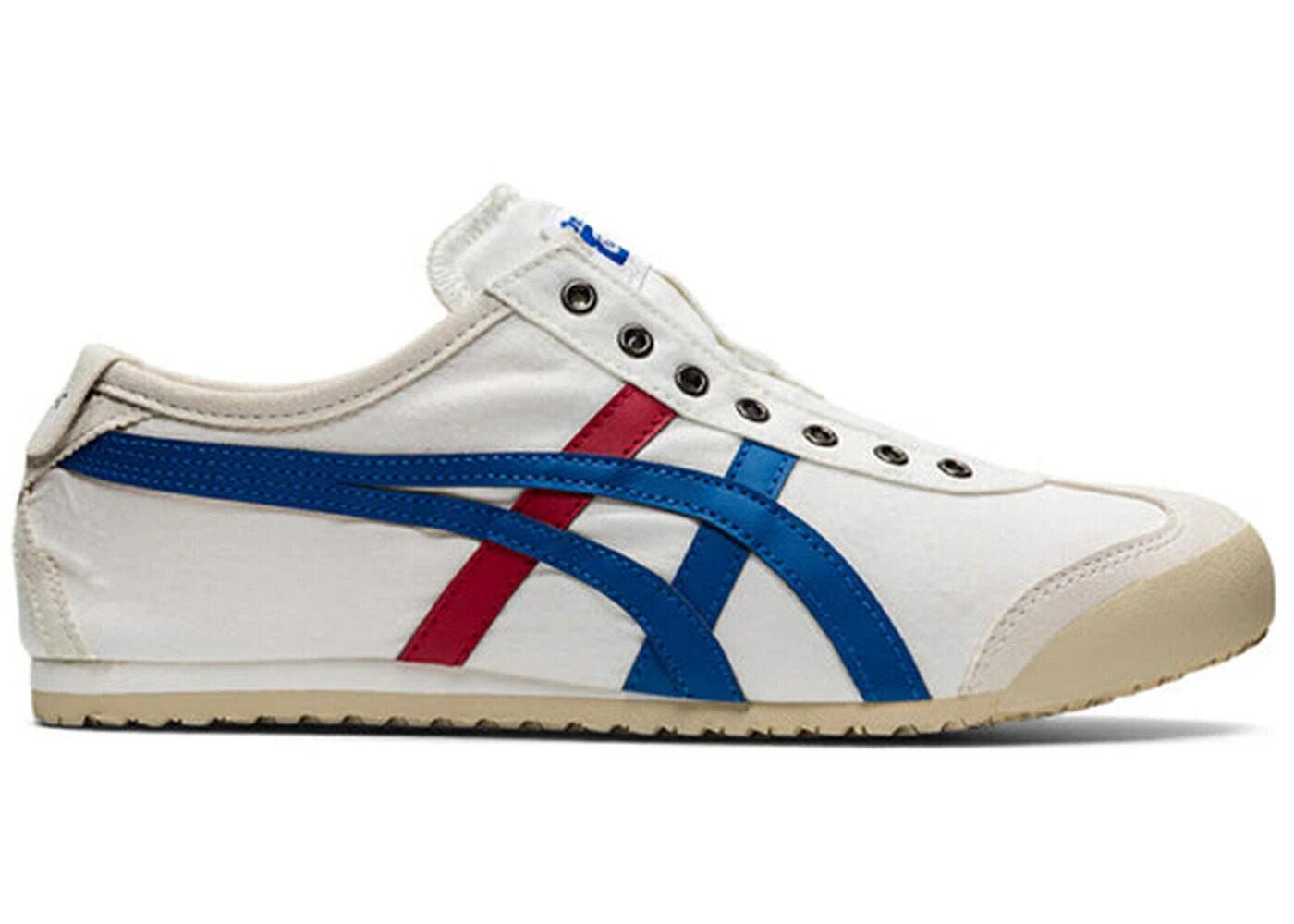 メキシコ スリッポン 白色 ホワイト 青色 ブルー 赤 レッド オニツカタイガー スニーカー メンズ ONITSUKA TIGER ONITSUKA TIGER MEXICO 66 SLIP-ON WHITE BLUE RED / WHITE BLUE RED