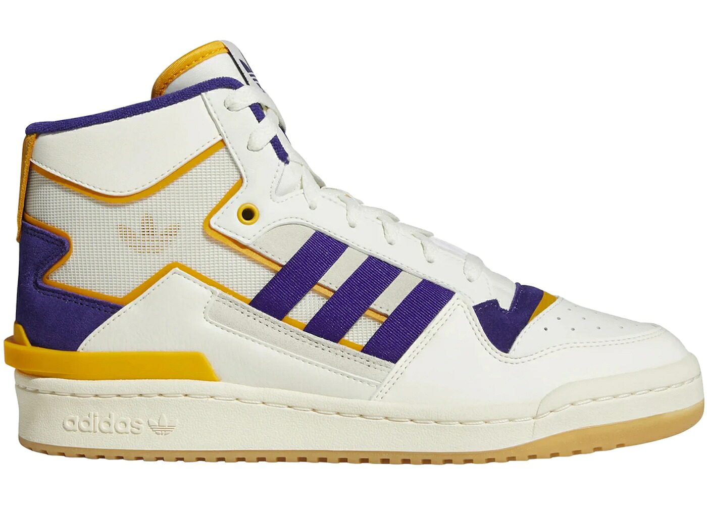 アディダス 討論会 ミッド 白いこと 白いこと 紫 パープル ゴールド スニーカー メンズ ADIDAS FORUM EXHIBIT MID INSIDE OUT WHITE PURPLE GOLD / OFF WHITE COLLEGIATE PURPLE