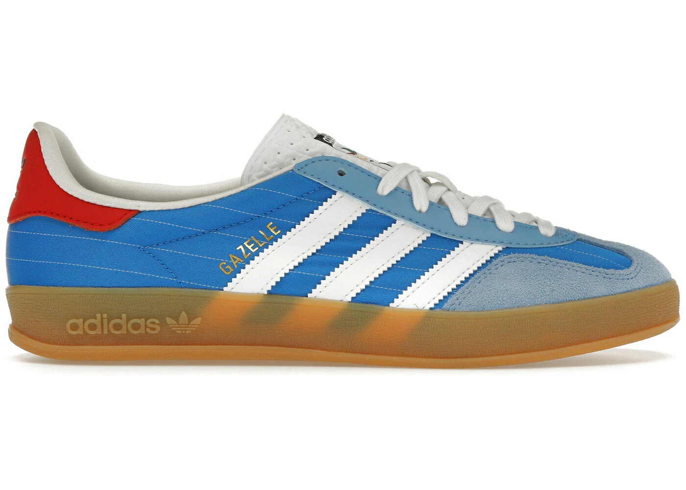 アディダス ガゼル 国際オリンピック競技大会 青味 青み 赤 赤いこと スニーカー メンズ ADIDAS GAZELLE INDOOR OLYMPIC BLUE / OLYMPIC BLUE RED GUM