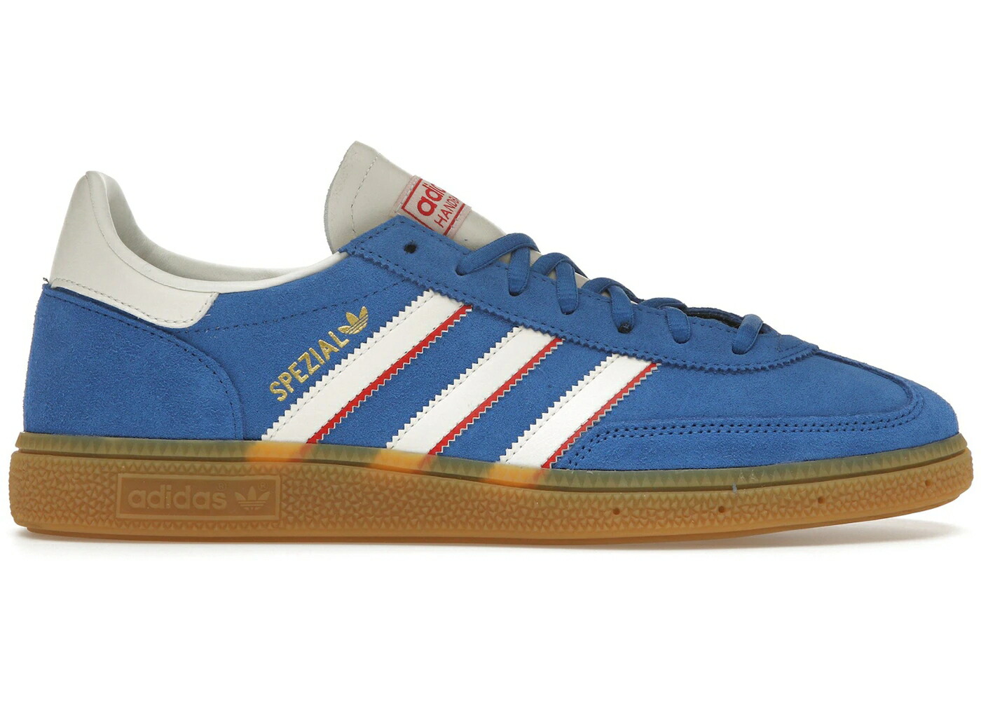 アディダス ハンドボール スペシアル 青色 ブルー 白色 ホワイト スニーカー メンズ ADIDAS HANDBALL SPEZIAL BLUE BETTER SCARLET / BLUE CLOUD WHITE BETTER SCARLET