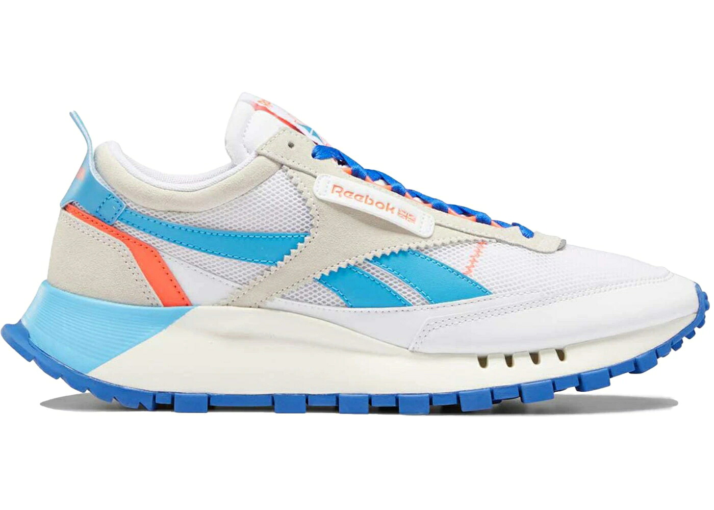 リーボック クラシック レザー レガシー 白色 ホワイト コート 青色 ブルー スニーカー メンズ REEBOK CLASSIC LEATHER LEGACY WHITE COURT BLUE / FOOTWEAR WHITE CHALK COURT BLUE｜スニケス
