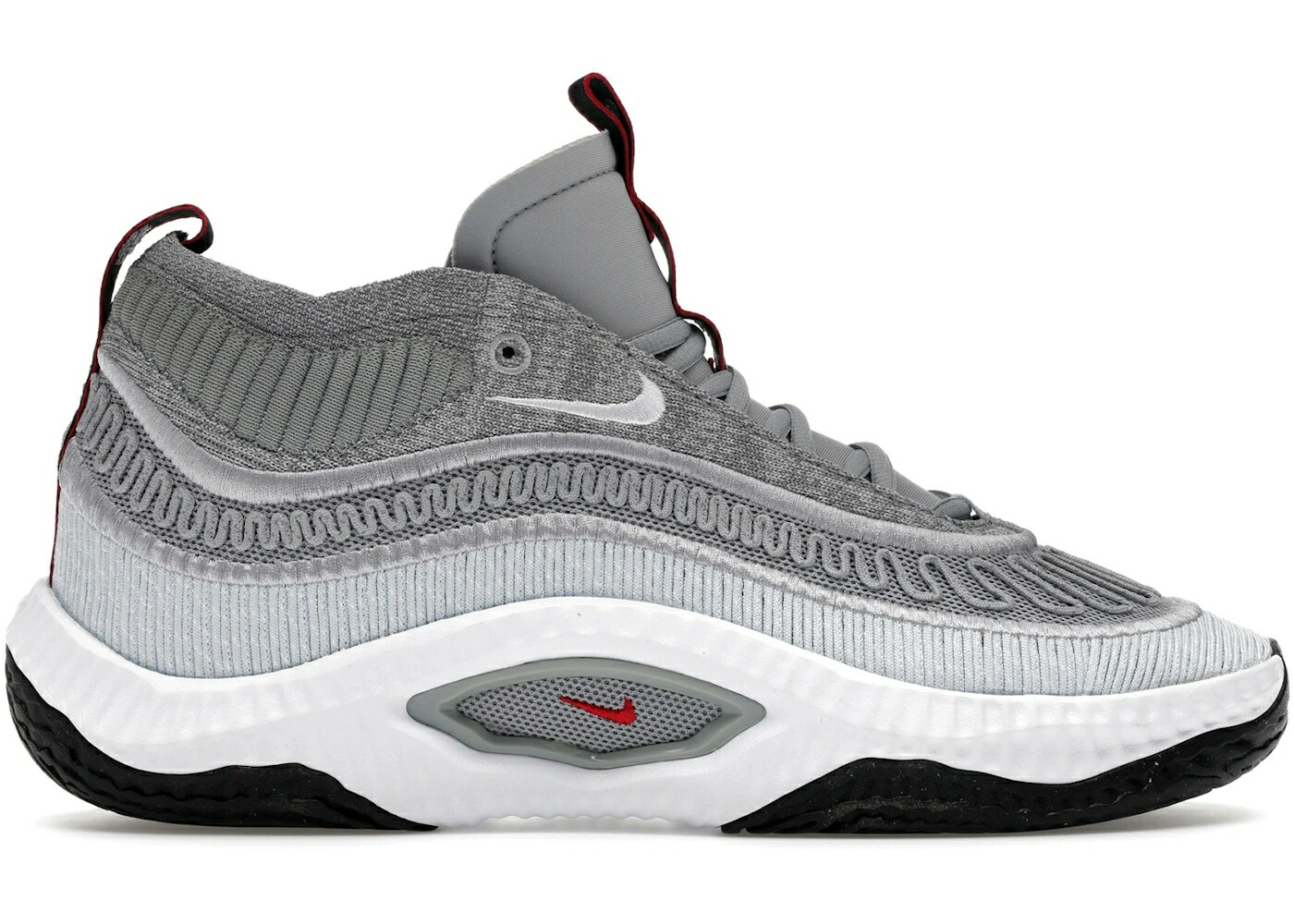 ナイキ しろがね色 しろがね色 ブレット 赤 赤いこと 薄墨色 シメント スニーカー メンズ NIKE COSMIC UNITY 3 SILVER BULLET / FLAT SILVER VARSITY RED CEMENT
