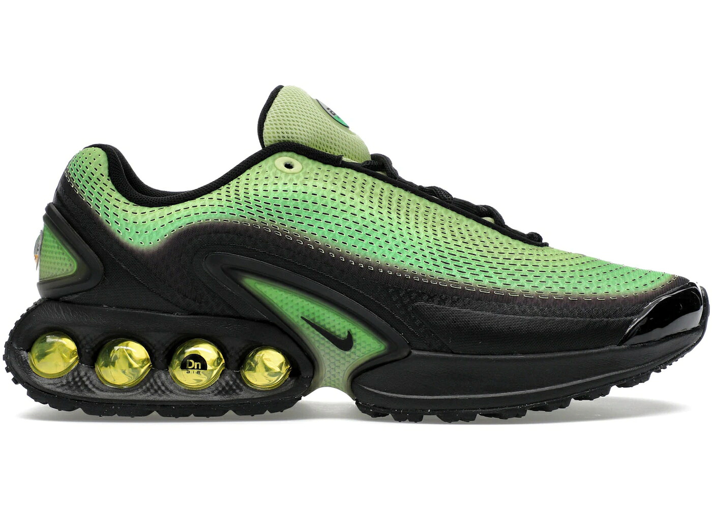ナイキ マックス 黒色 ブラック 緑 グリーン ストライク エアマックス スニーカー メンズ NIKE AIR MAX DN LIGHT LEMON TWIST BLACK / LIGHT LEMON TWIST GREEN STRIKE