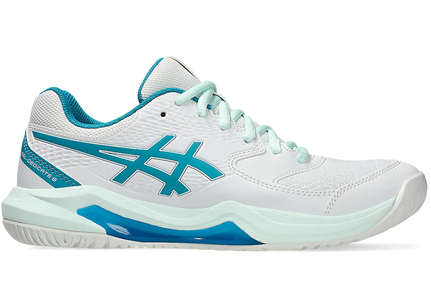 アシックス 白いこと 白いこと 青み 青色 WOMEN\u0027S スニーカー レディース ASICS GEL-DEDICATE 8 WHITE TEAL BLUE (WOMEN\u0027S) / WHITE TEAL BLUE