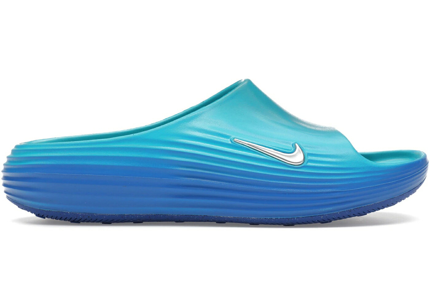 ナイキ サンダル 競り合い しろがね色 しろがね色 競り合いロイヤル 青 青み スニーカー メンズ NIKE REACTX REJUVEN8 SLIDE DUSTY CACTUS GAME ROYAL / DUSTY CACTUS METALLIC SILVER