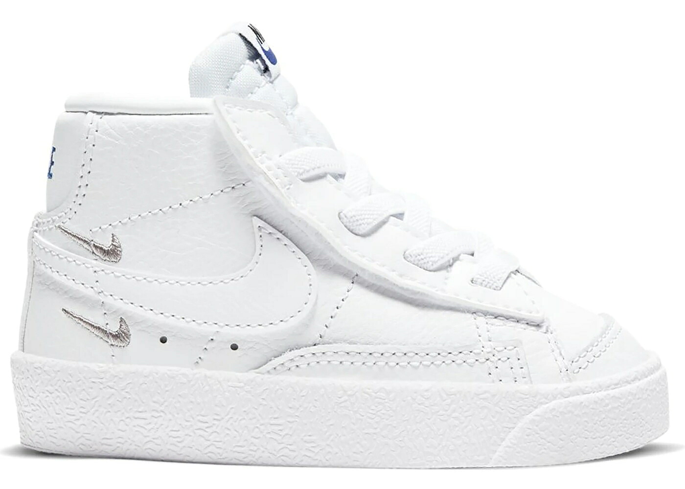 ナイキ ブレイザー ミッド 白いこと 白いこと 黒いこと 黒いこと もの言う花 NIKE BLAZER MID 77 LX WHITE (TD) / WHITE HYPER ROYAL BLACK WHITE