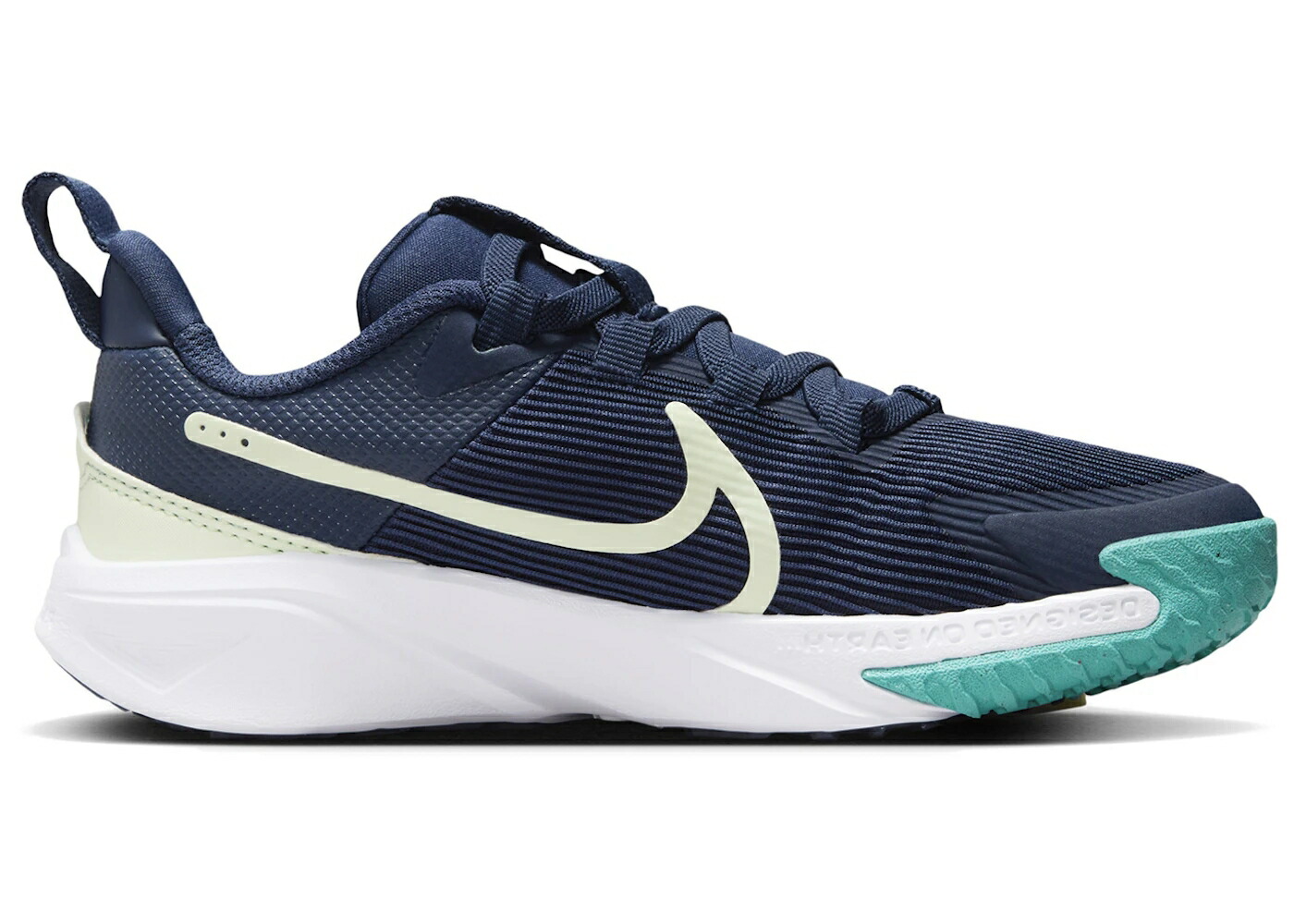 ナイキ 紺色 ネイビー 白色 ホワイト ジュニア キッズ NIKE STAR RUNNER 4 MIDNIGHT NAVY DUSTY CACTUS WHITE VOLT TINT (PS) / MIDNIGHT NAVY DUSTY CACTUS WHITE ベビー マタニティ スニーカー