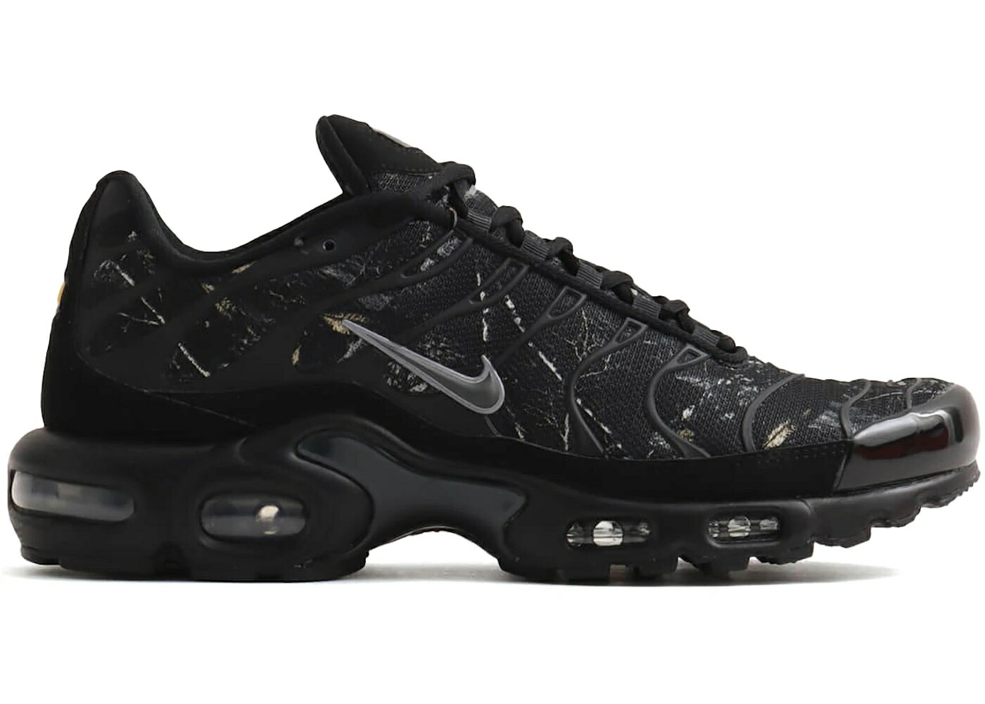 ナイキ マックス 黒いこと 黒いこと 間鴨柄 エアマックスプラス スニーカー メンズ NIKE AIR MAX PLUS BLACK WOOD CAMO / BLACK WOOD CAMO