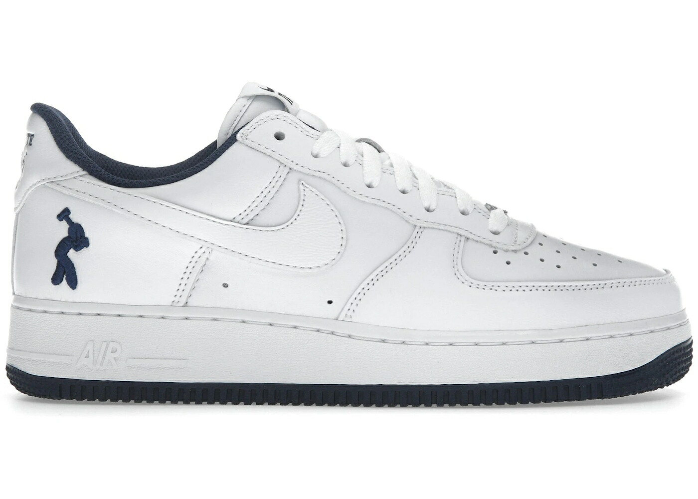 ナイキ 白いこと 白いこと 紺色 米国海軍 空軍 IT\u0027S スニーカー メンズ NIKE AIR FORCE 1 LOW LIL YACHTY CONCRETE BOYS US / WHITE WHITE MIDNIGHT NAVY DARK